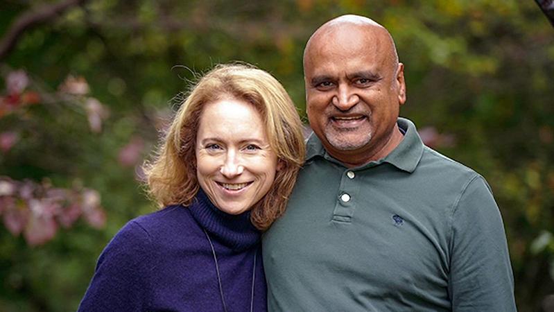 Portrait of Kate McCarthy and her husband.