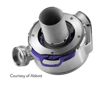 Medical illustration showing placement of an LVAD device