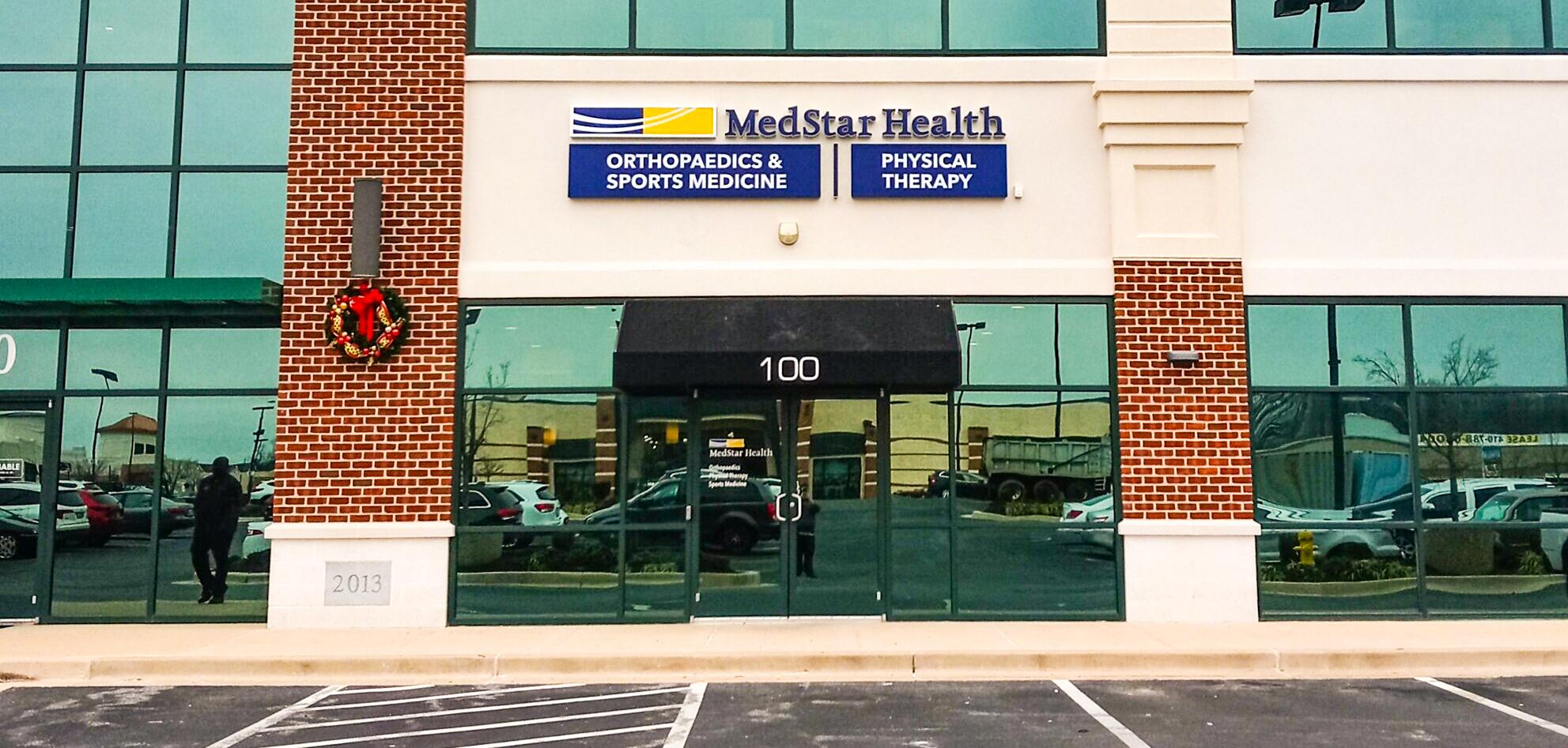 Entrance to MedStar Physical Therapy at 2410 Evergreen Road, Waugh Chapel 