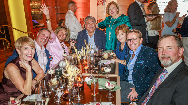 A group of guests pose for a photo at the 2025 Wine and Dine event to benefit MedStar Health.